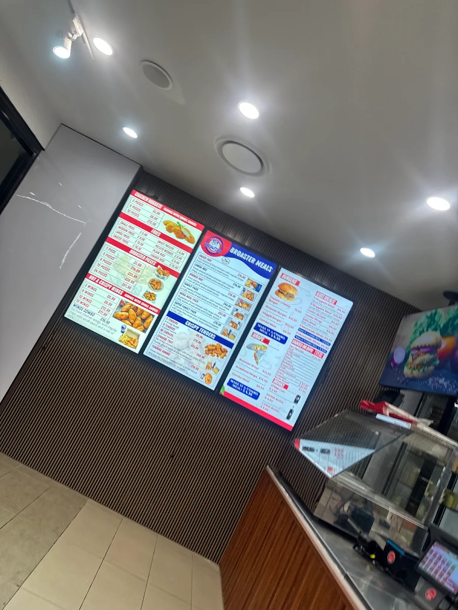 Menu, Broaster chicken Kellyville
