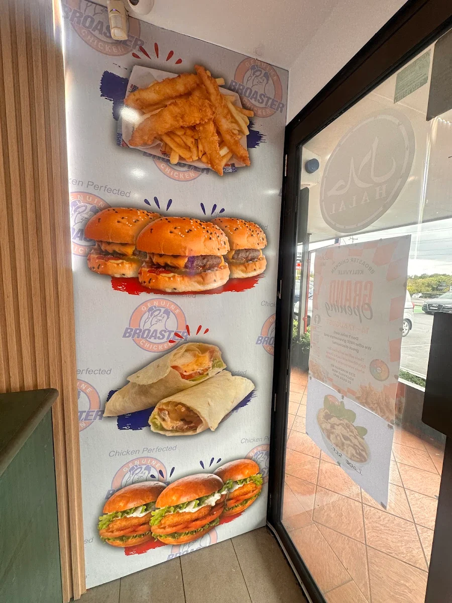 Menu, Broaster chicken Kellyville