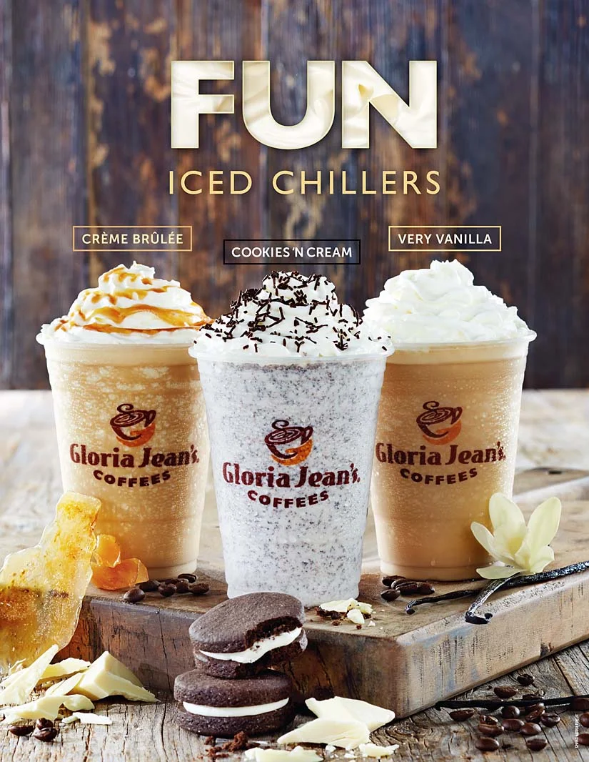 Menu, Gloria Jean's Woodcroft