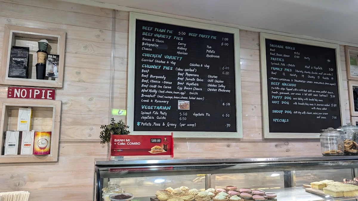 Menu, The House of Pie