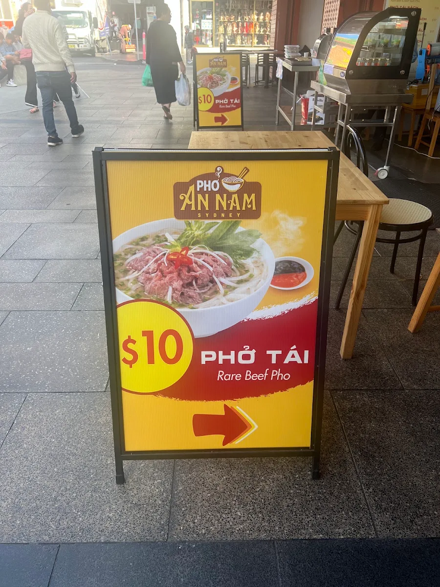 Menu, Pho An Nam Sydney