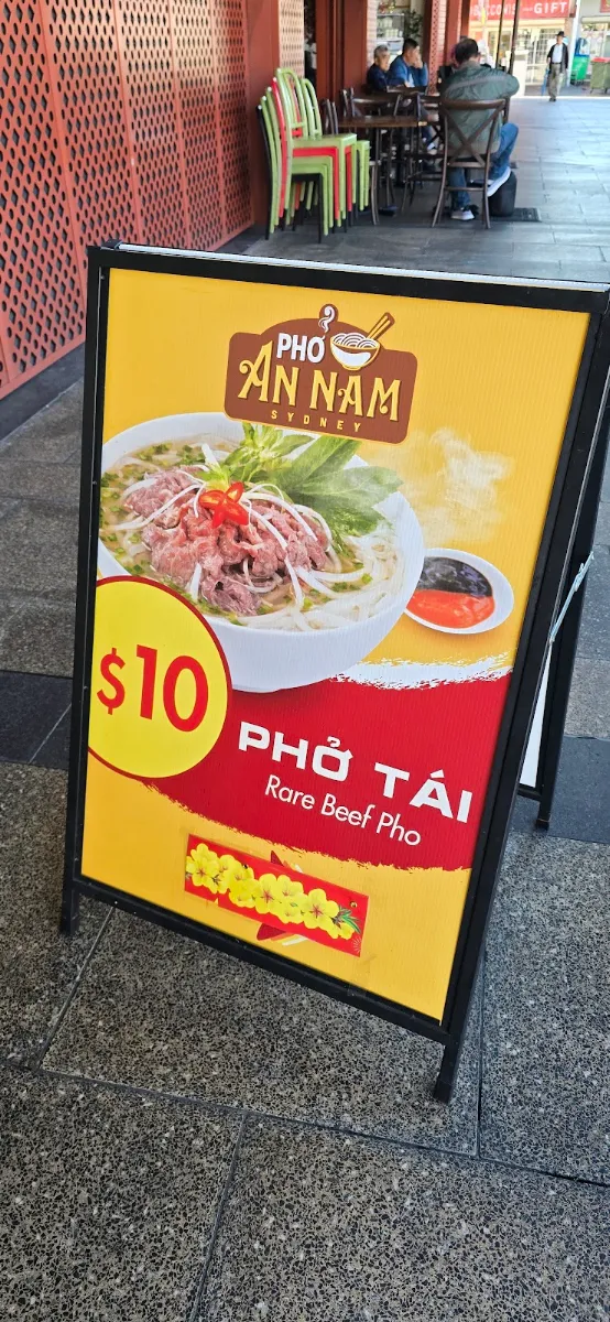 Menu, Pho An Nam Sydney
