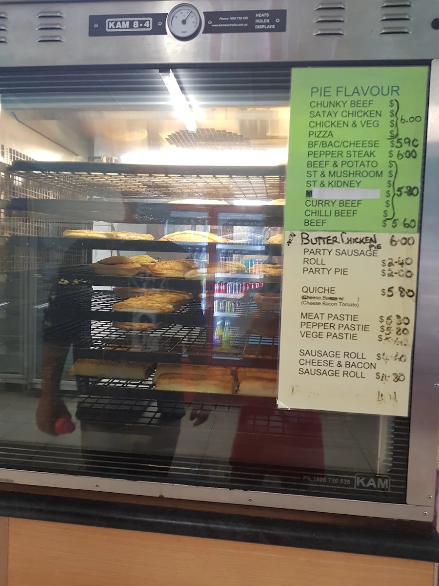 Menu, Dongara Bakery