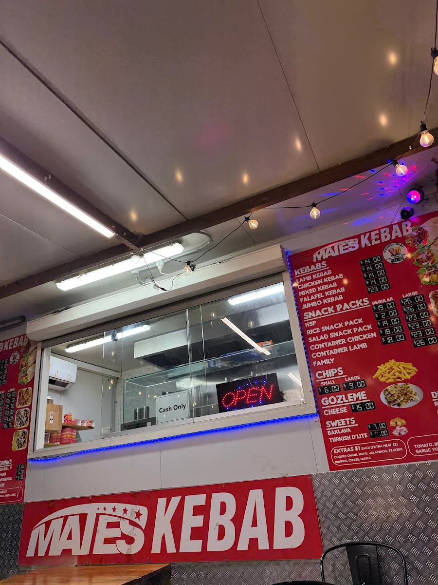 Menu, Mates Kebab