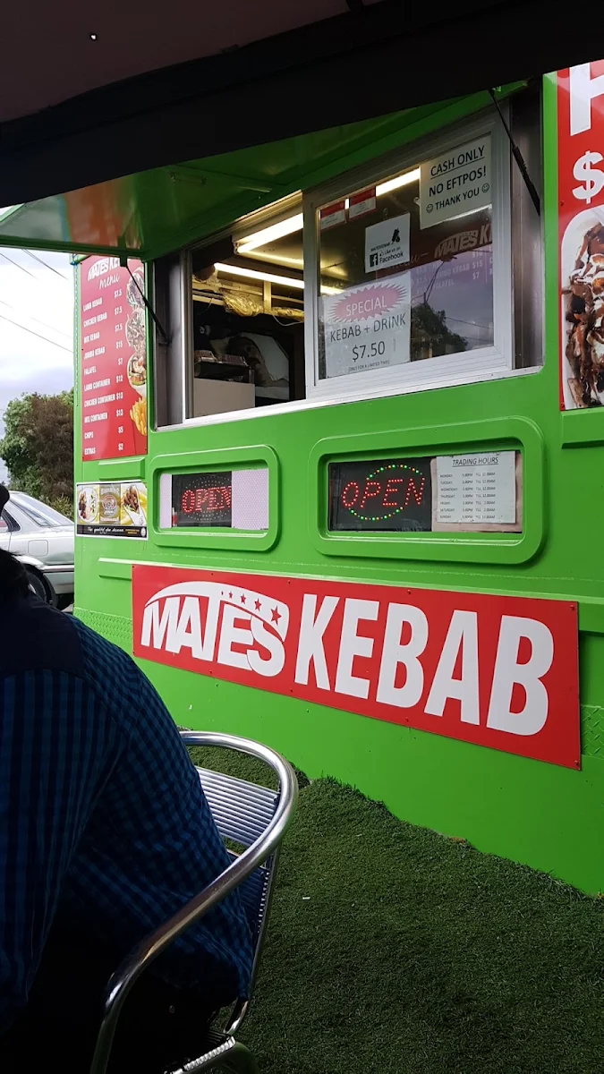 Menu, Mates Kebab