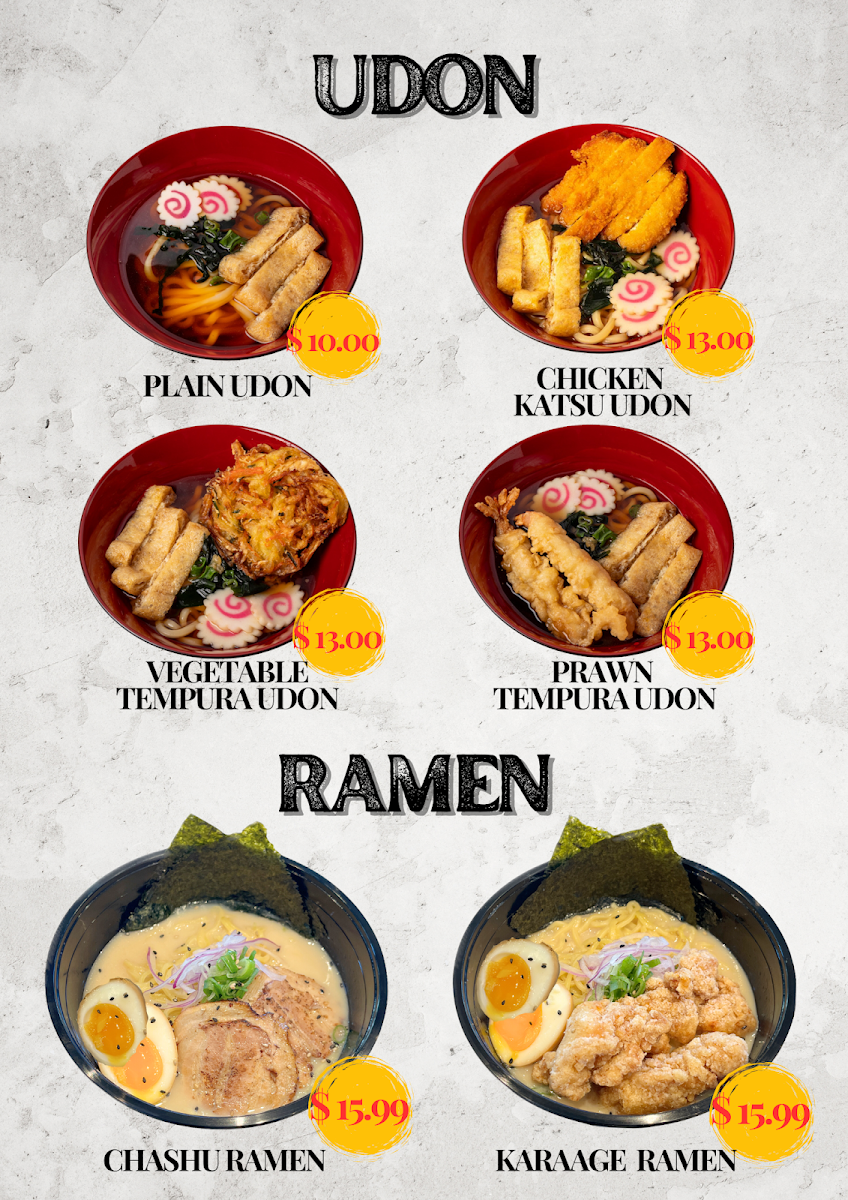 Menu, SUSHI KU