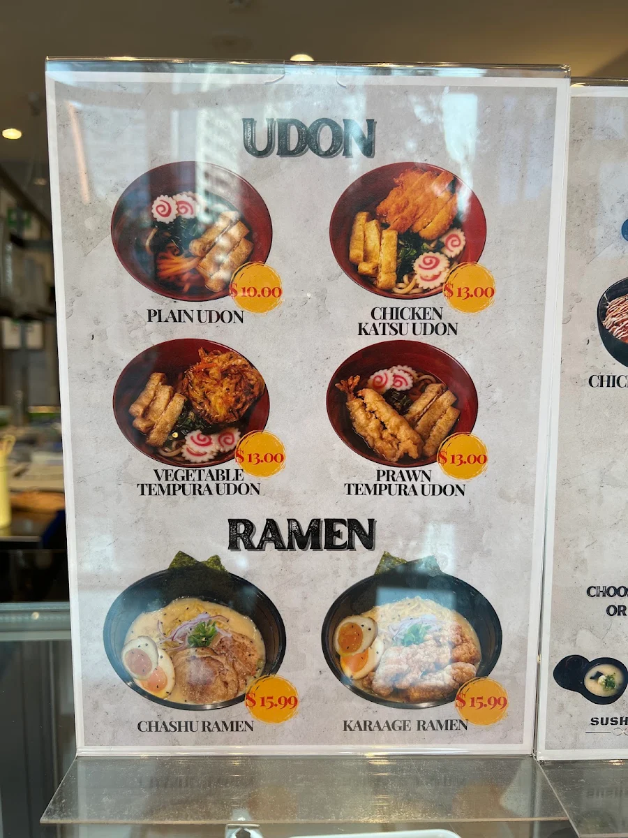 Menu, SUSHI KU