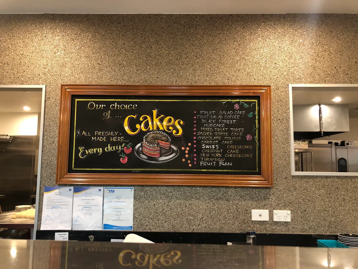 Menu, Cheung's Cakes & Cafe
