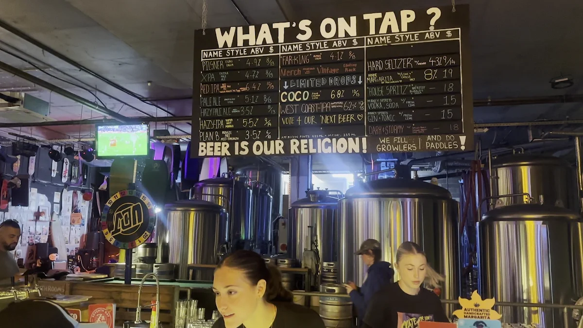 Menu, 7th Day Brewery