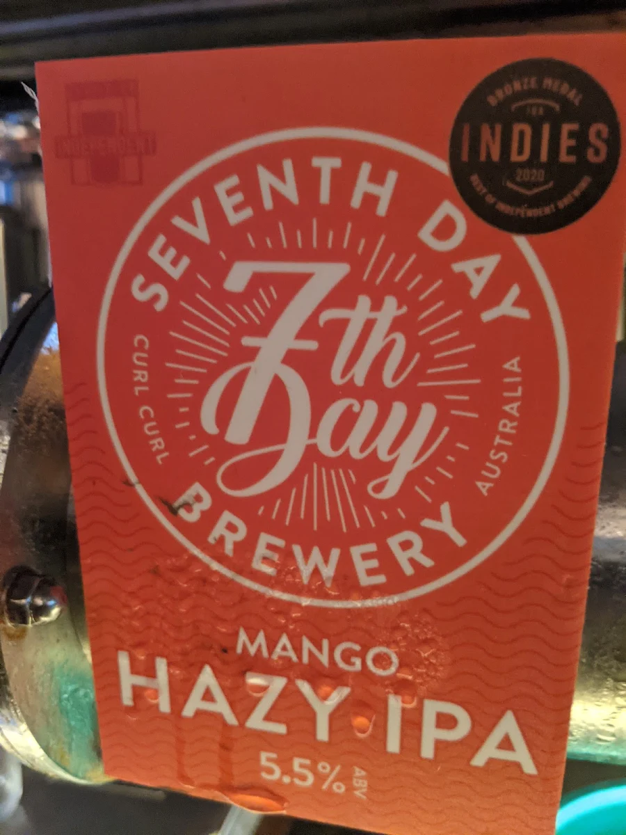 Menu, 7th Day Brewery