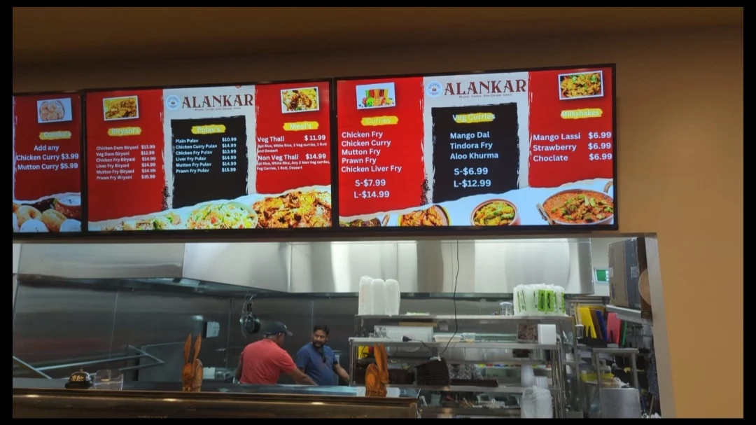 Menu, Alankar