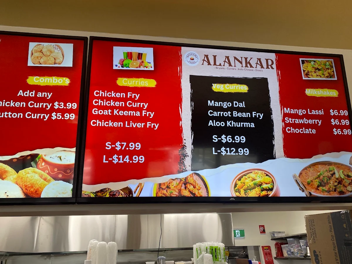 Menu, Alankar