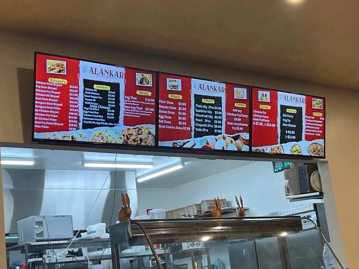 Menu, Alankar