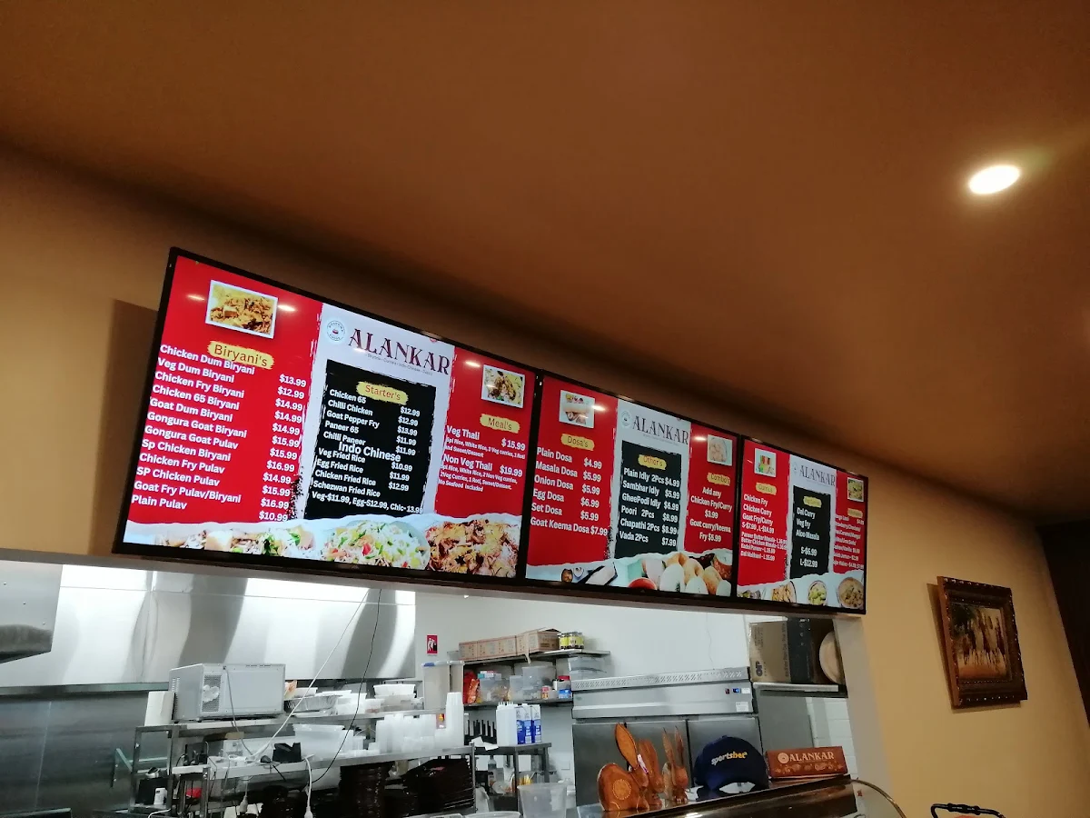 Menu, Alankar