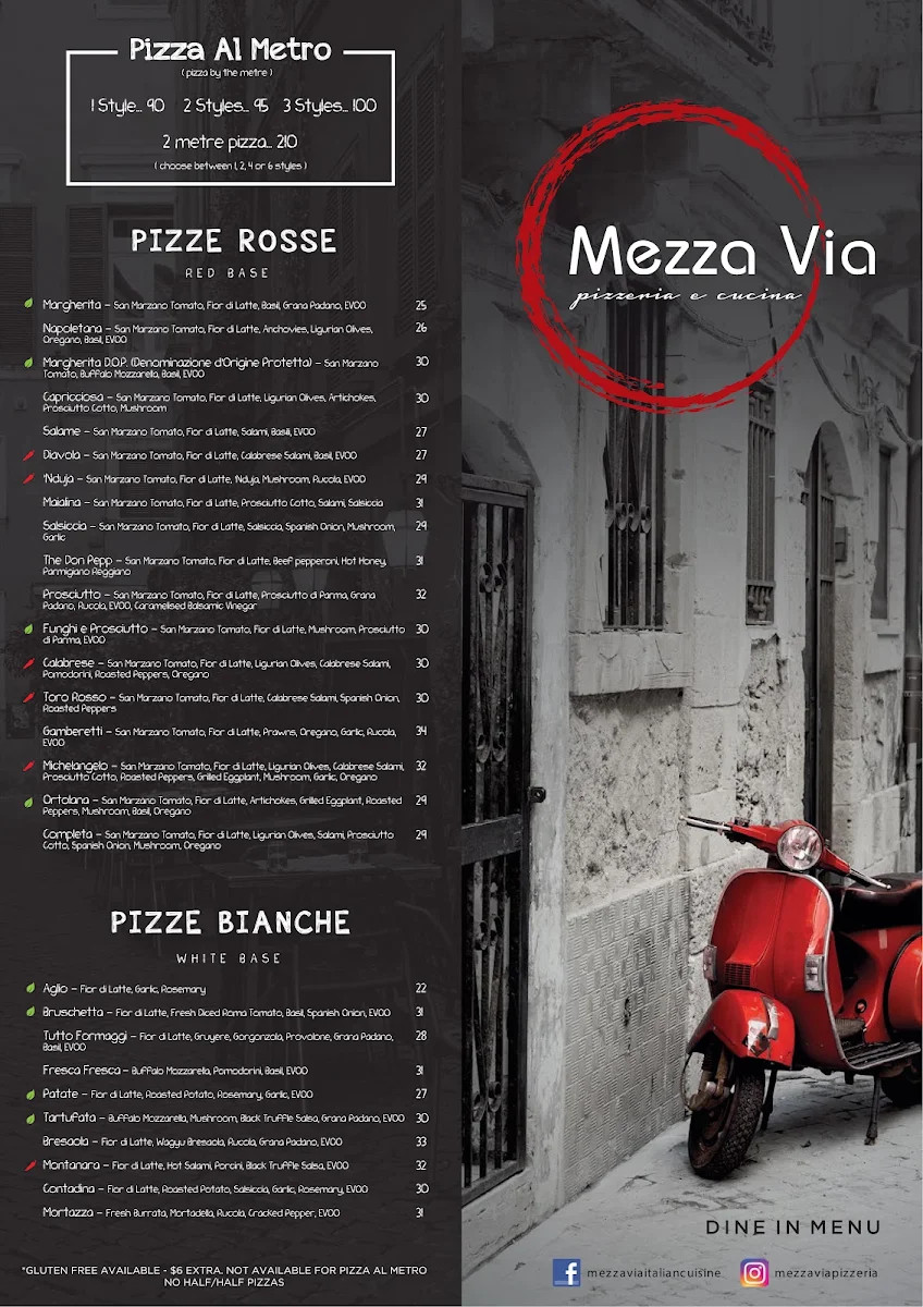 Menu, Mezza Via