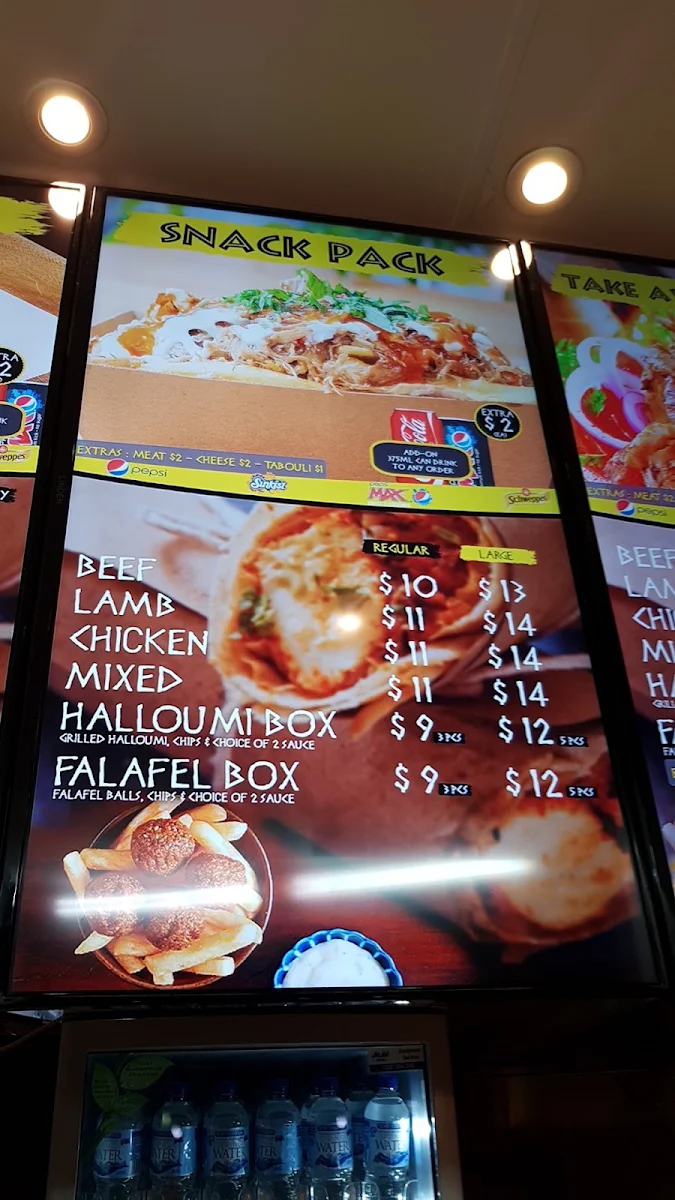 Menu, Mr Yeeros Newtown