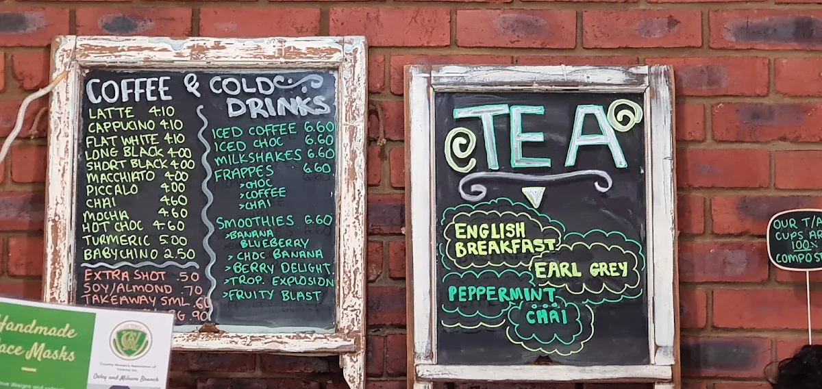 Menu, Milawa Bakery Cafe