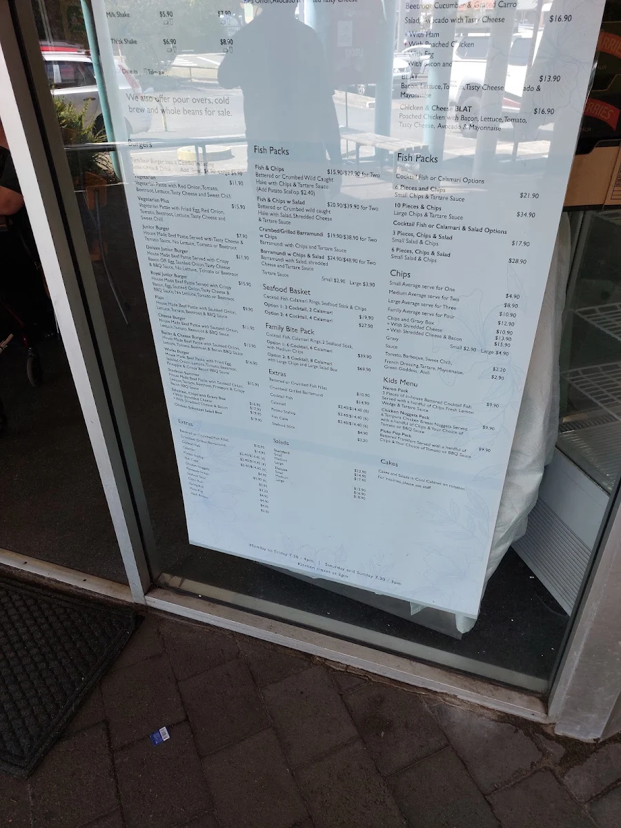 Menu, Stockton Bite Cafe