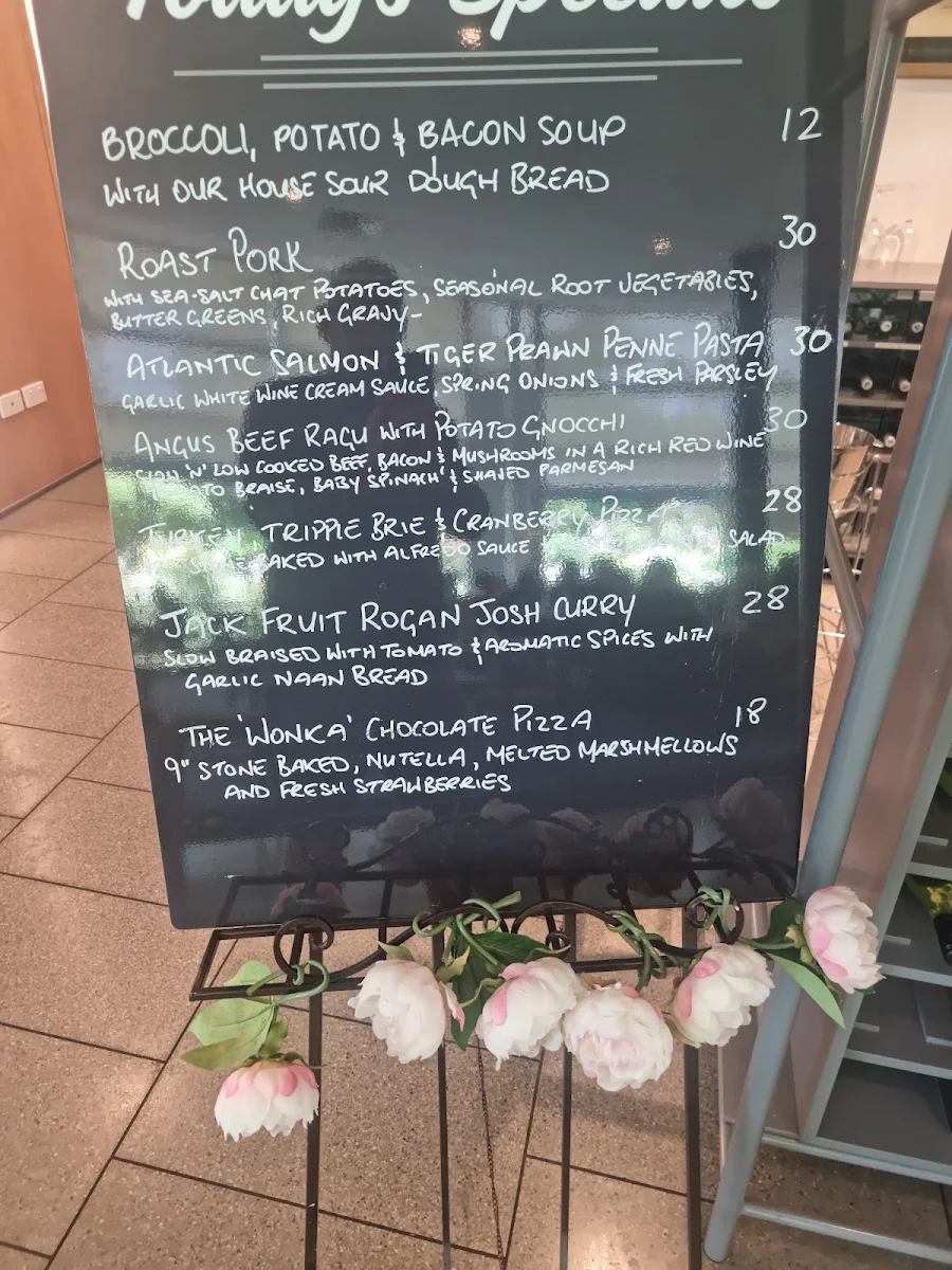 Menu, Oak and Iron Tavern