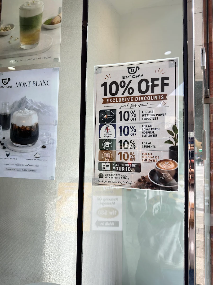 Menu, 12M Cafe