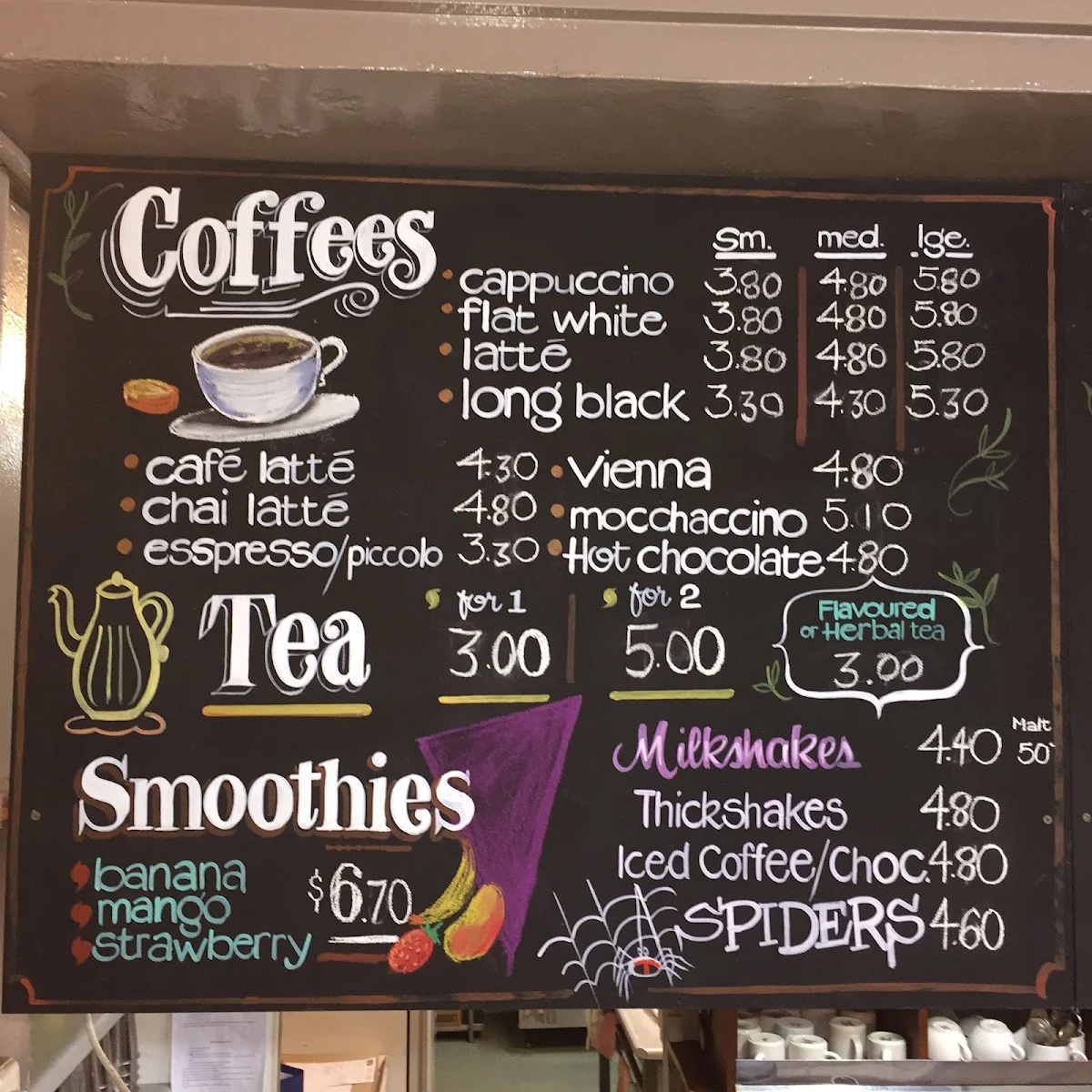 Menu, The Brown Jug Cafe