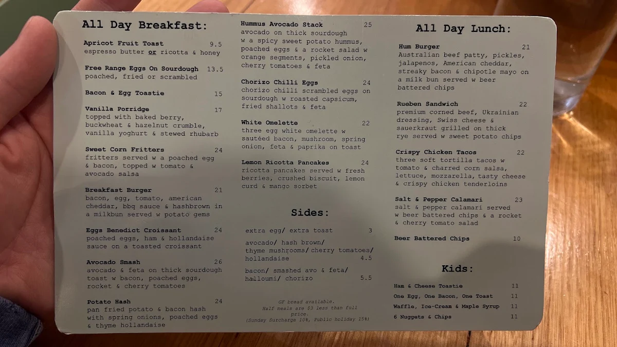 Menu, Revitalise