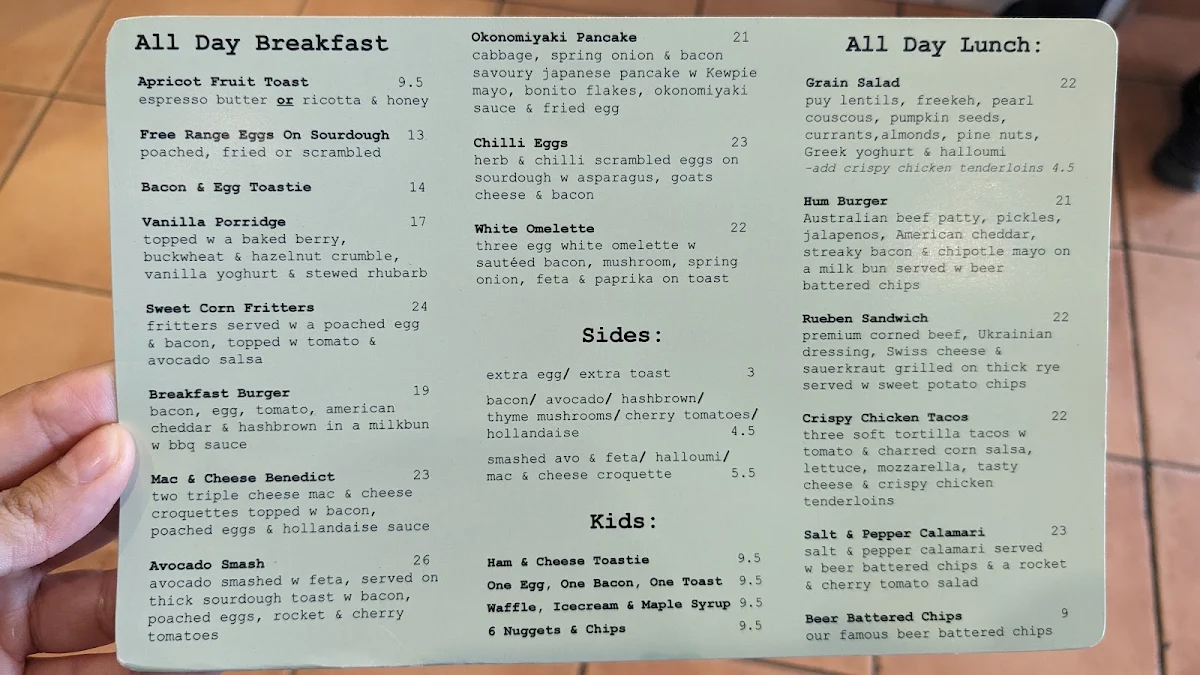 Menu, Revitalise