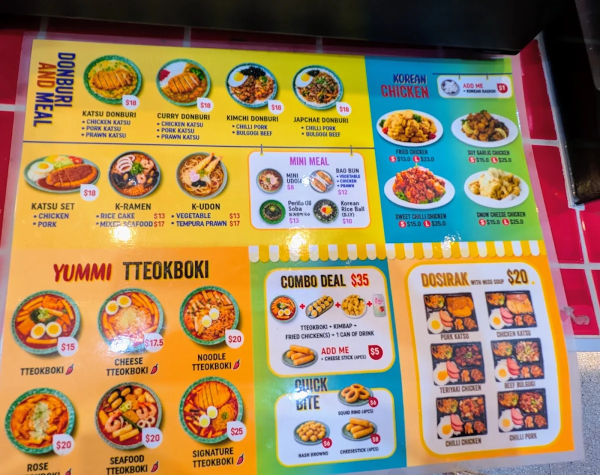 Menu, Brother Katsu Newington