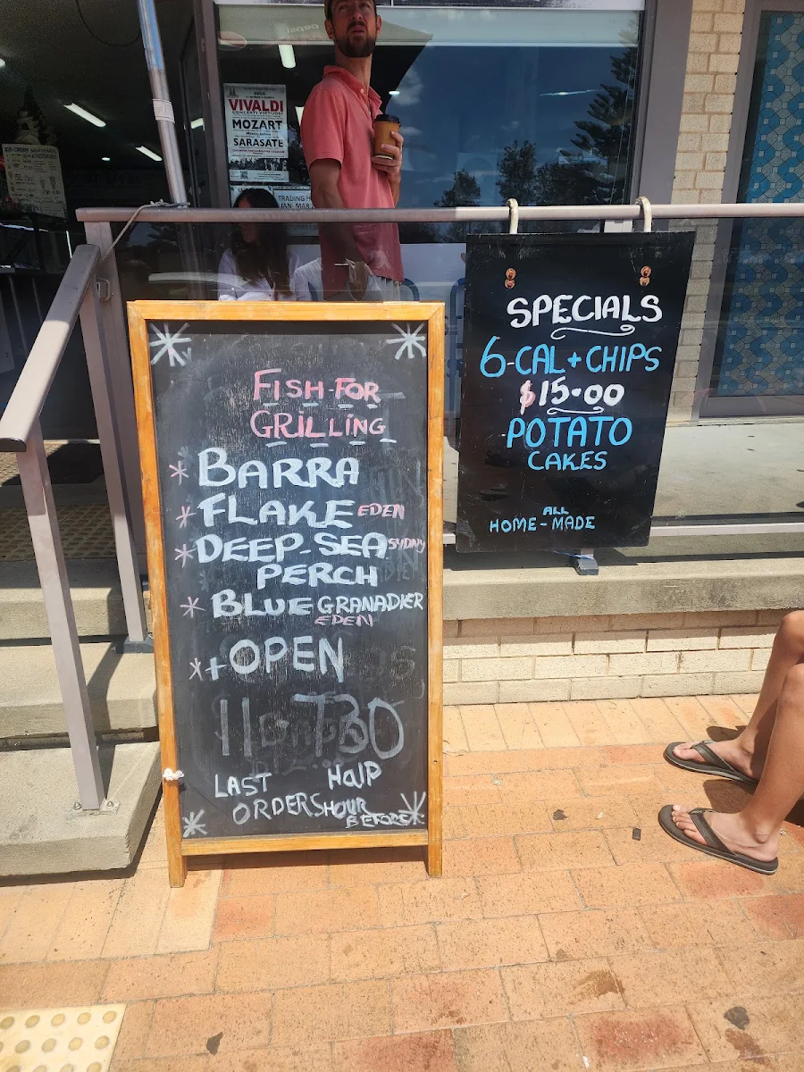 Menu, Beach Break Tathra