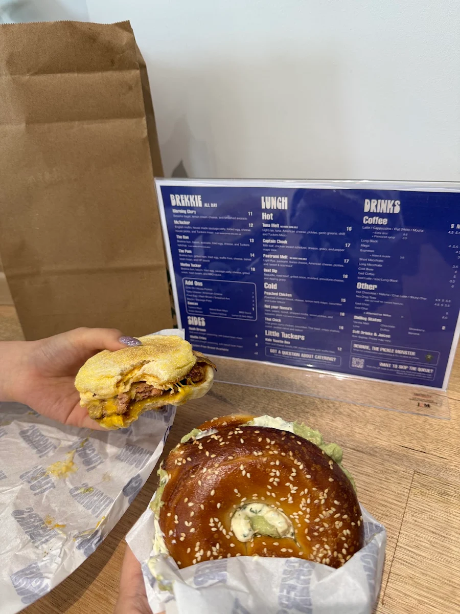 Menu, Tuckers Sandwiches