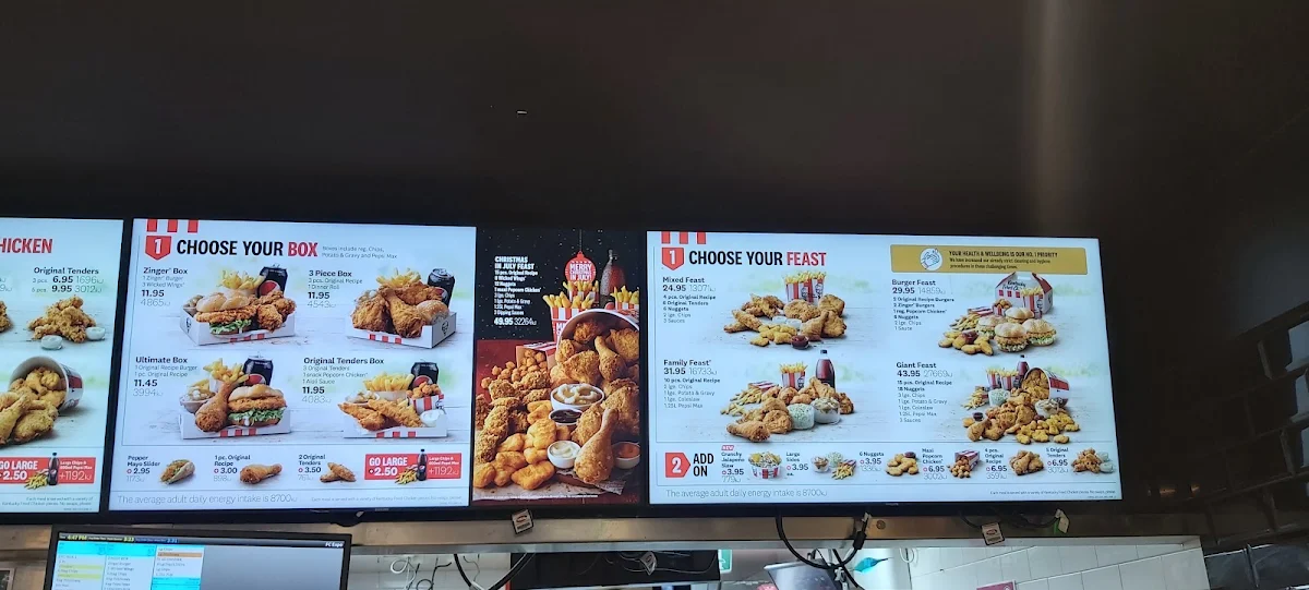 Menu, KFC Cooma