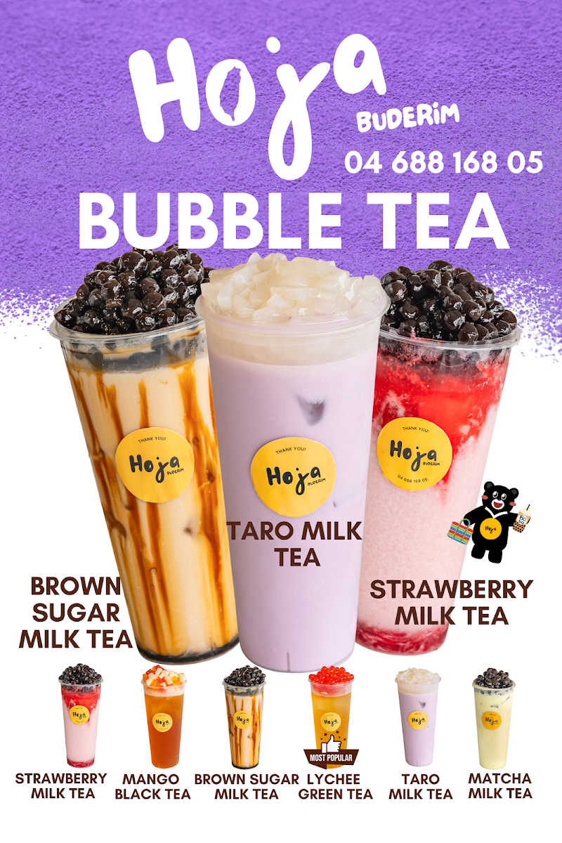 Menu, Hoja Buderim Coffee & Bubble Tea
