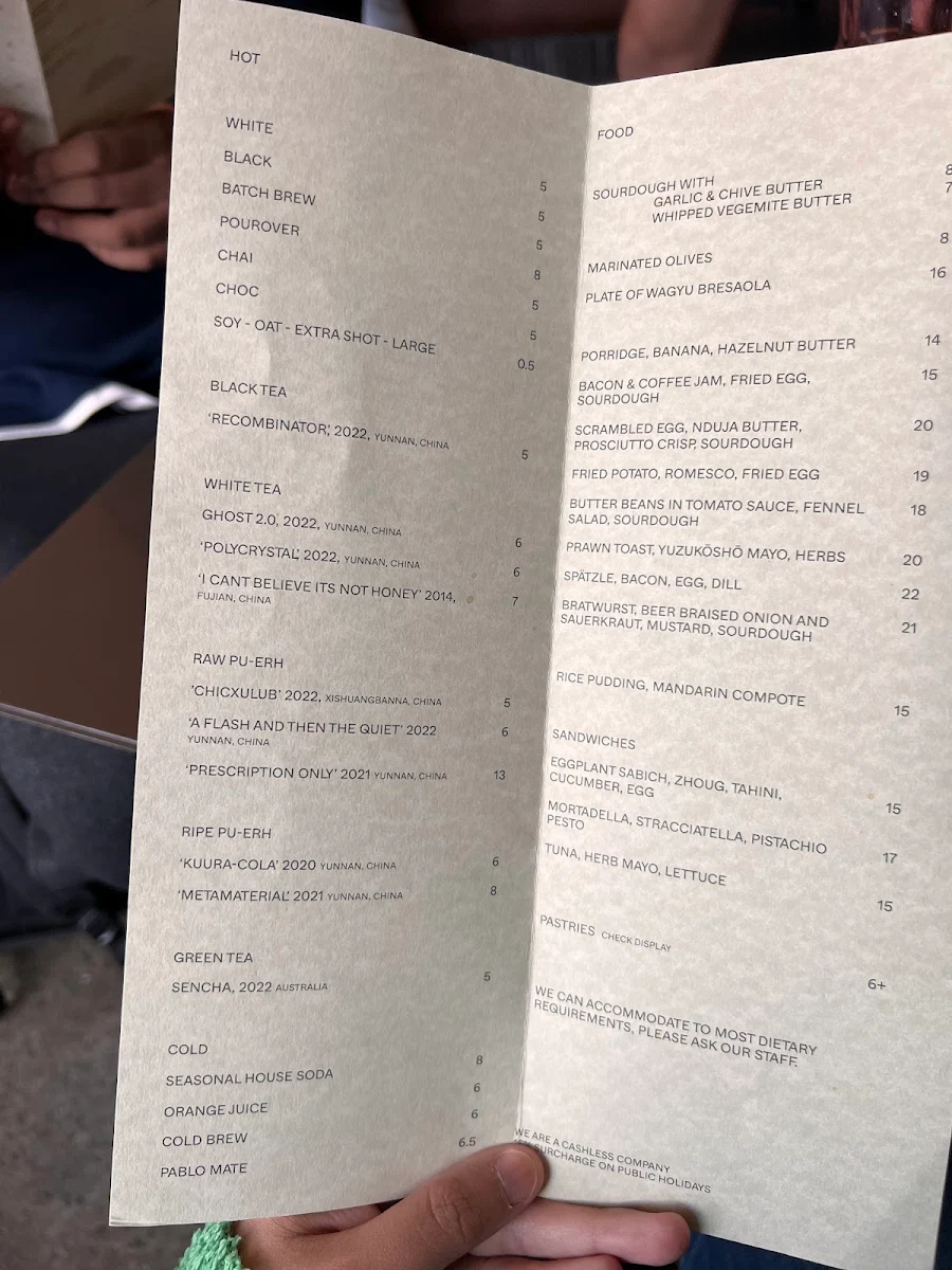 Menu, B-Side