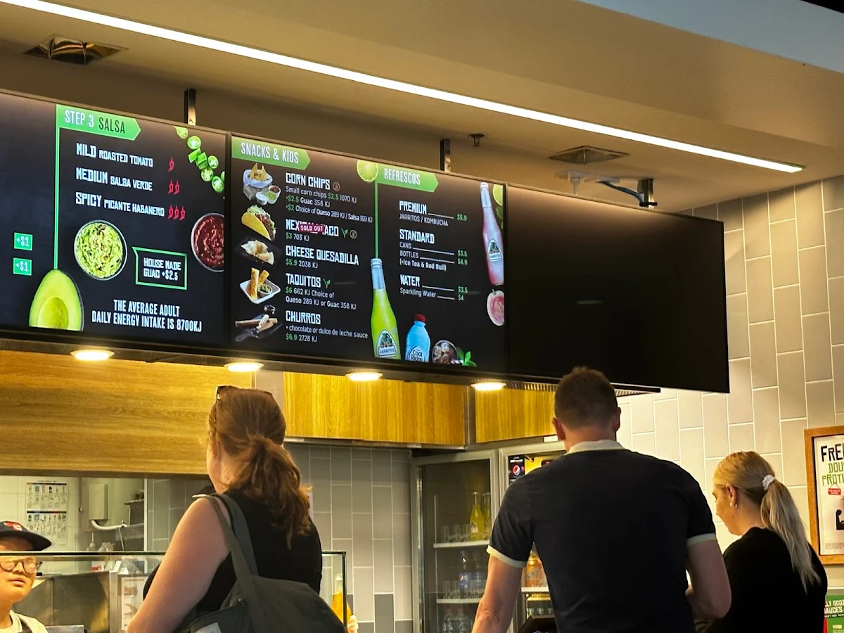 Menu, Mad Mex Brookfield Place