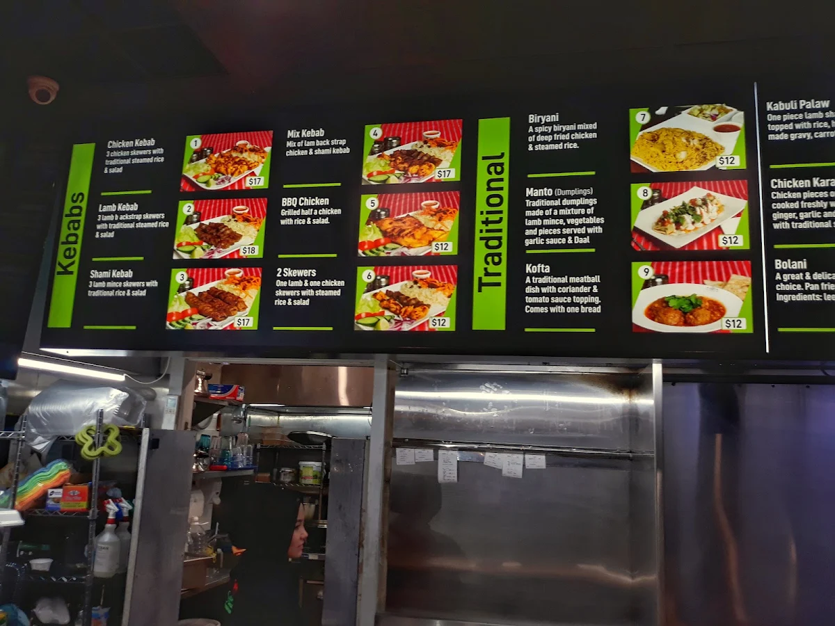 Menu, Salam Charcoal Kebab House