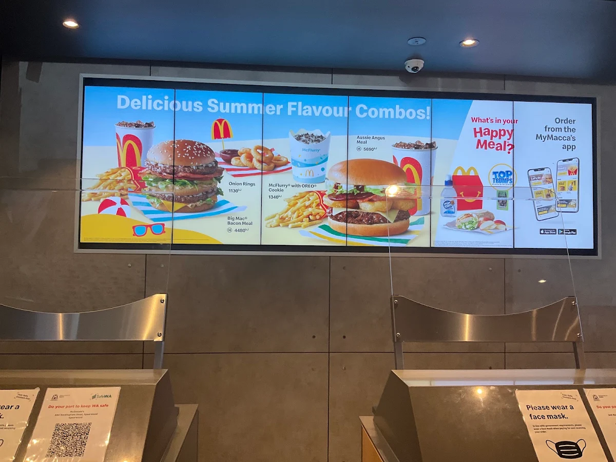 Menu, McDonald's Spearwood