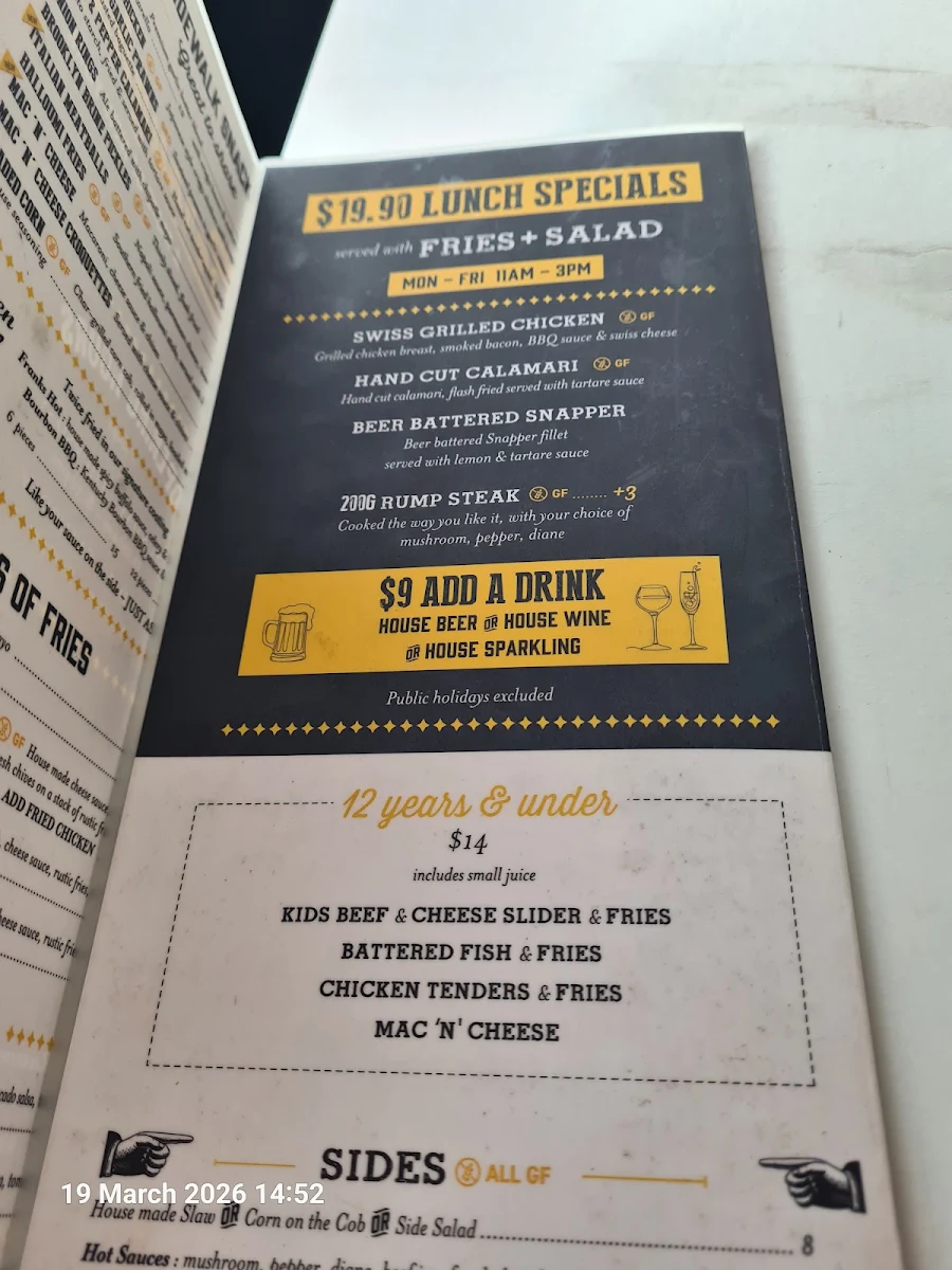 Menu, 5 Boroughs Ascot