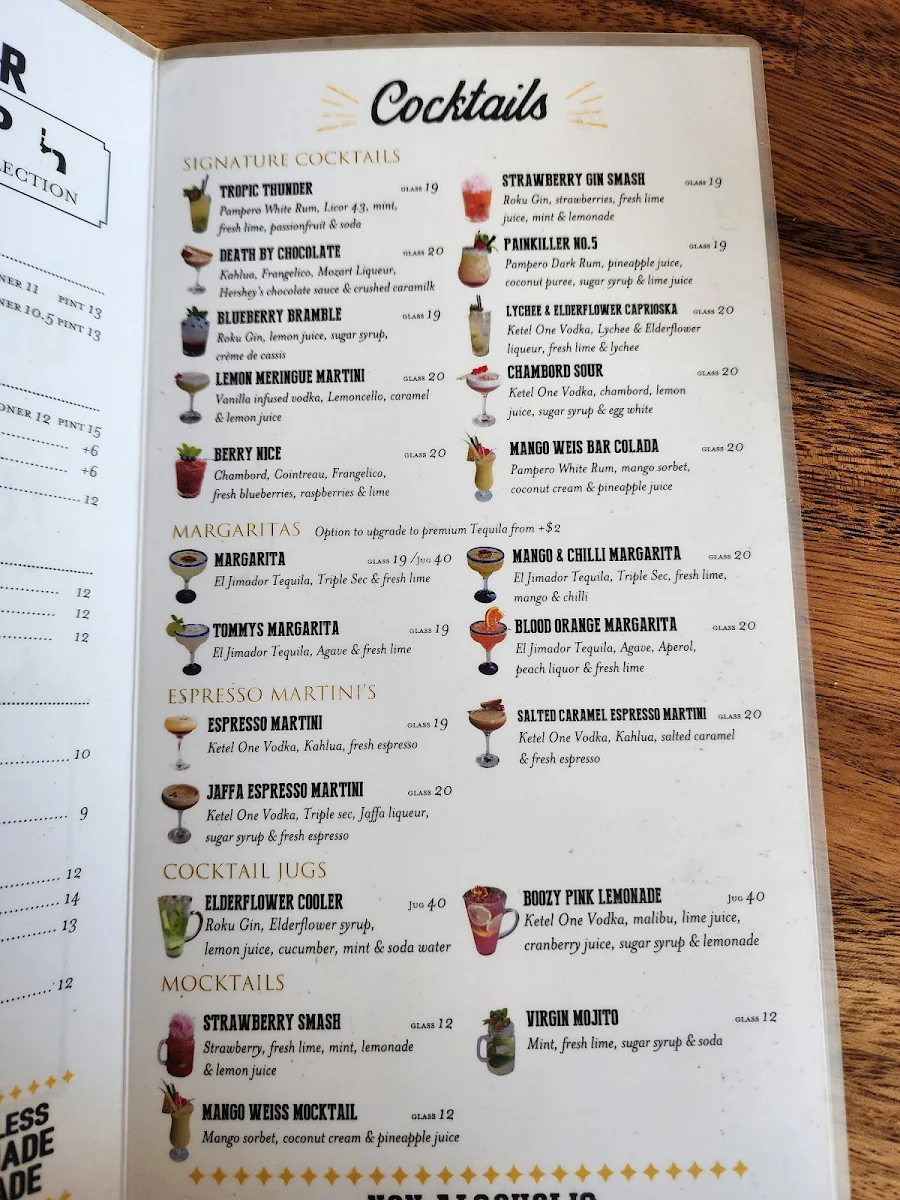 Menu, 5 Boroughs Ascot