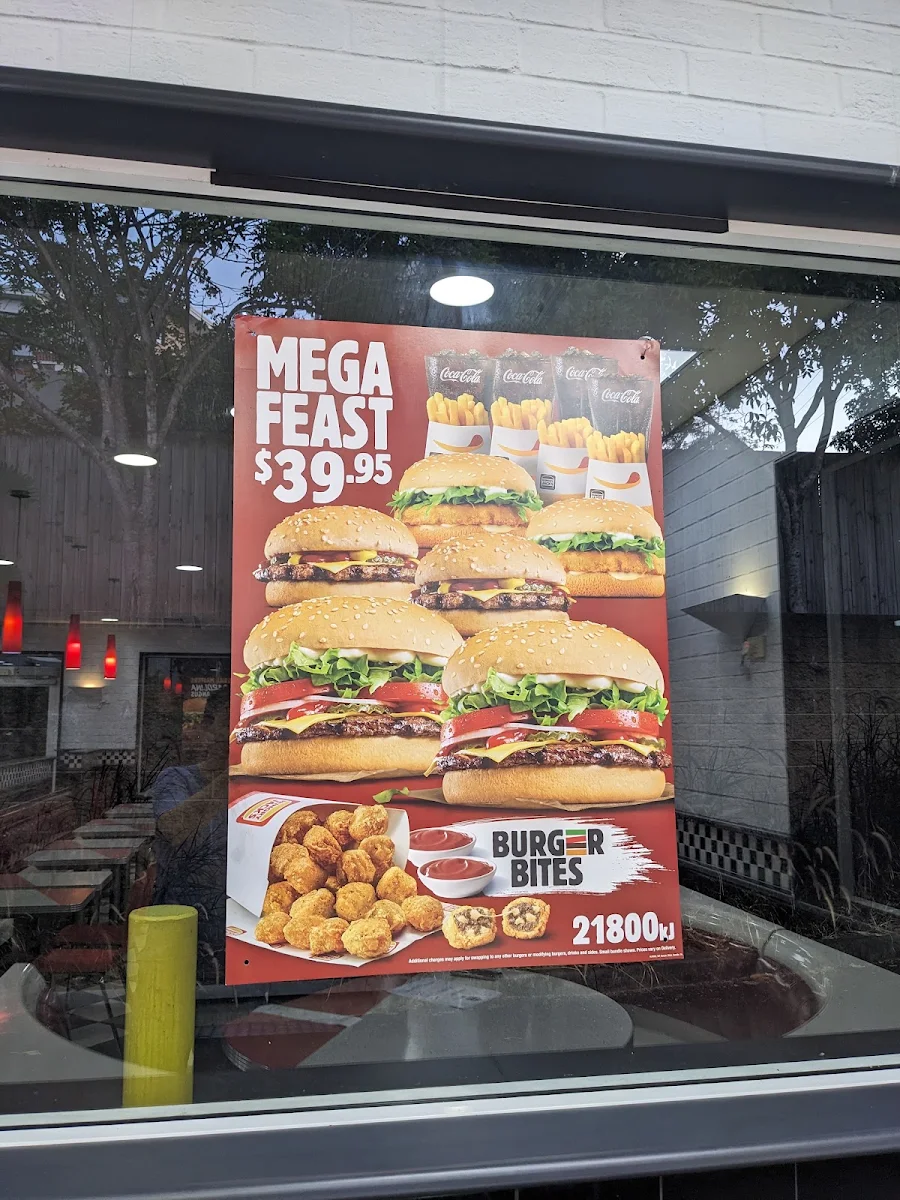 Menu, Hungry Jack's Burgers Taringa