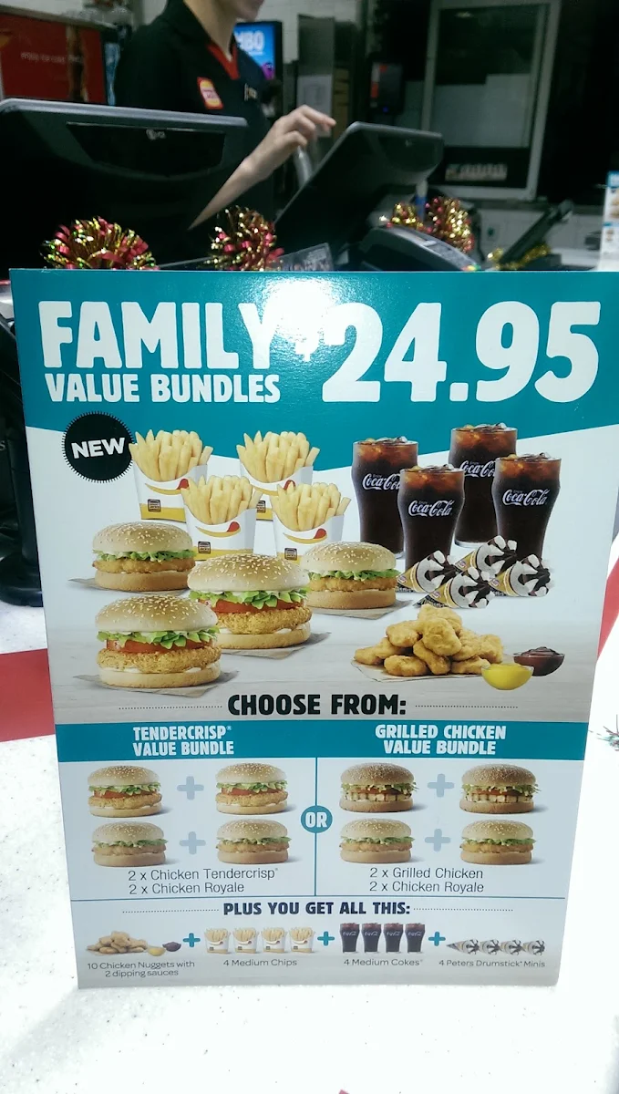 Menu, Hungry Jack's Burgers Taringa