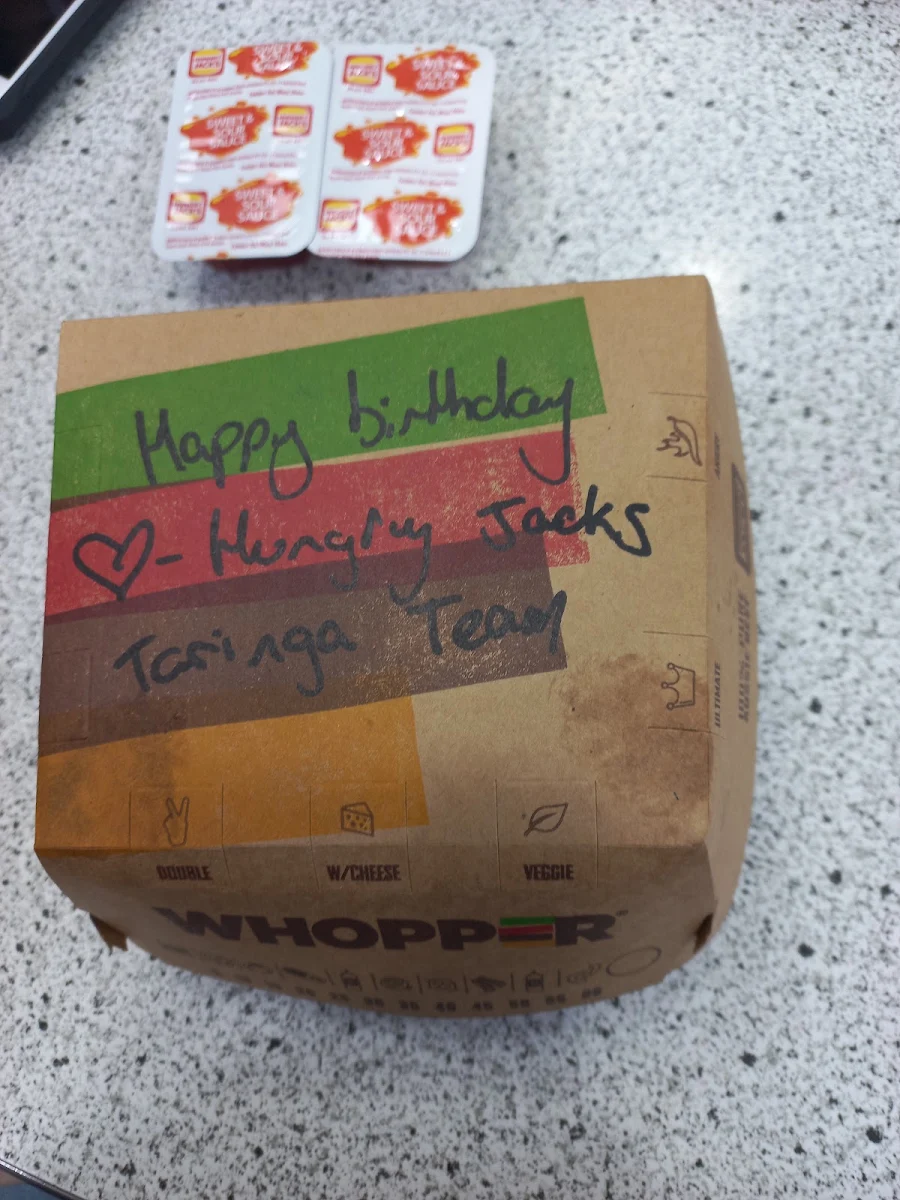 Menu, Hungry Jack's Burgers Taringa