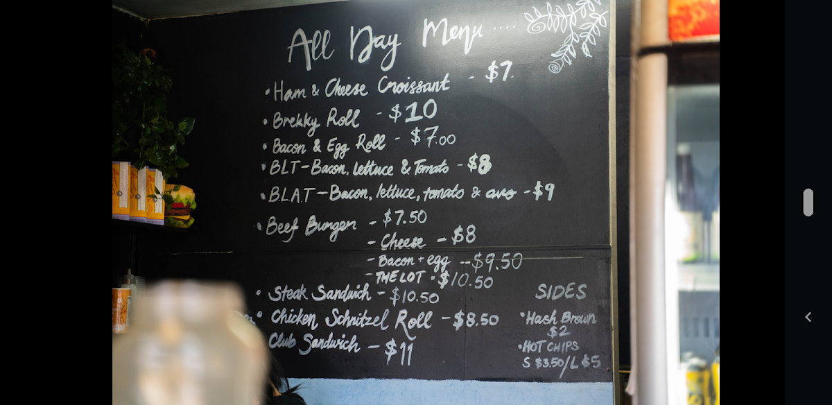 Menu, Lunch Box Lilyfield