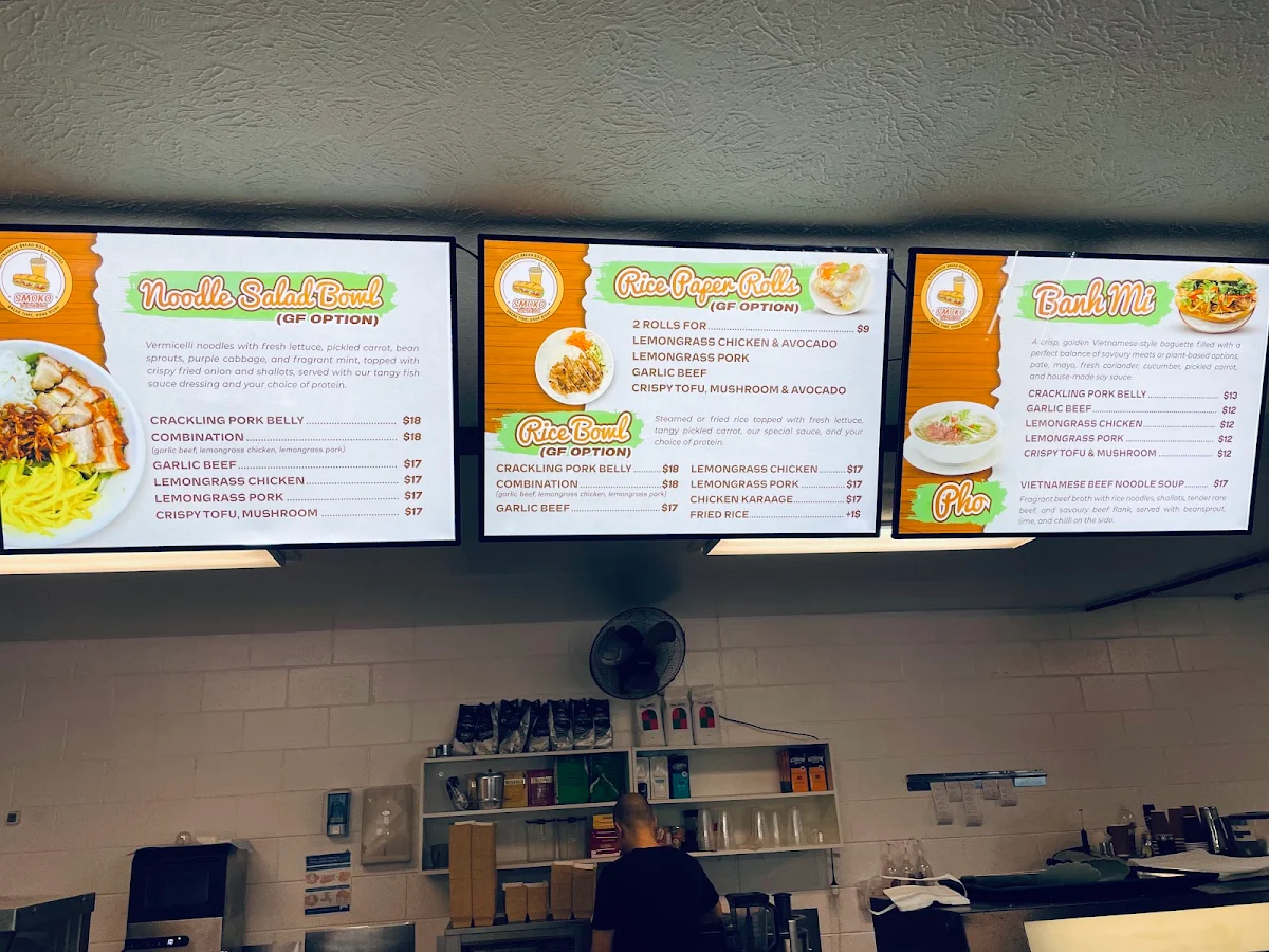 Menu, Smoko Banh Mi