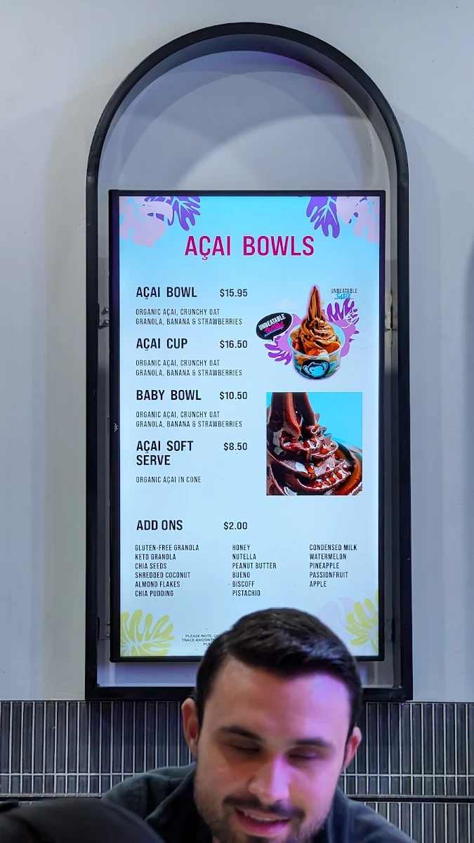 Menu, Thirsty Monkey