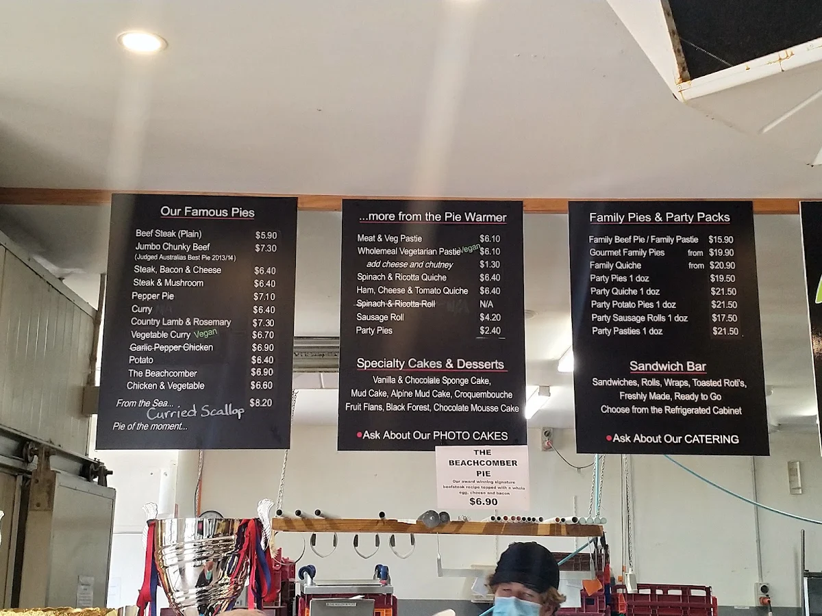 Menu, Rolling Pin Pies & Cakes