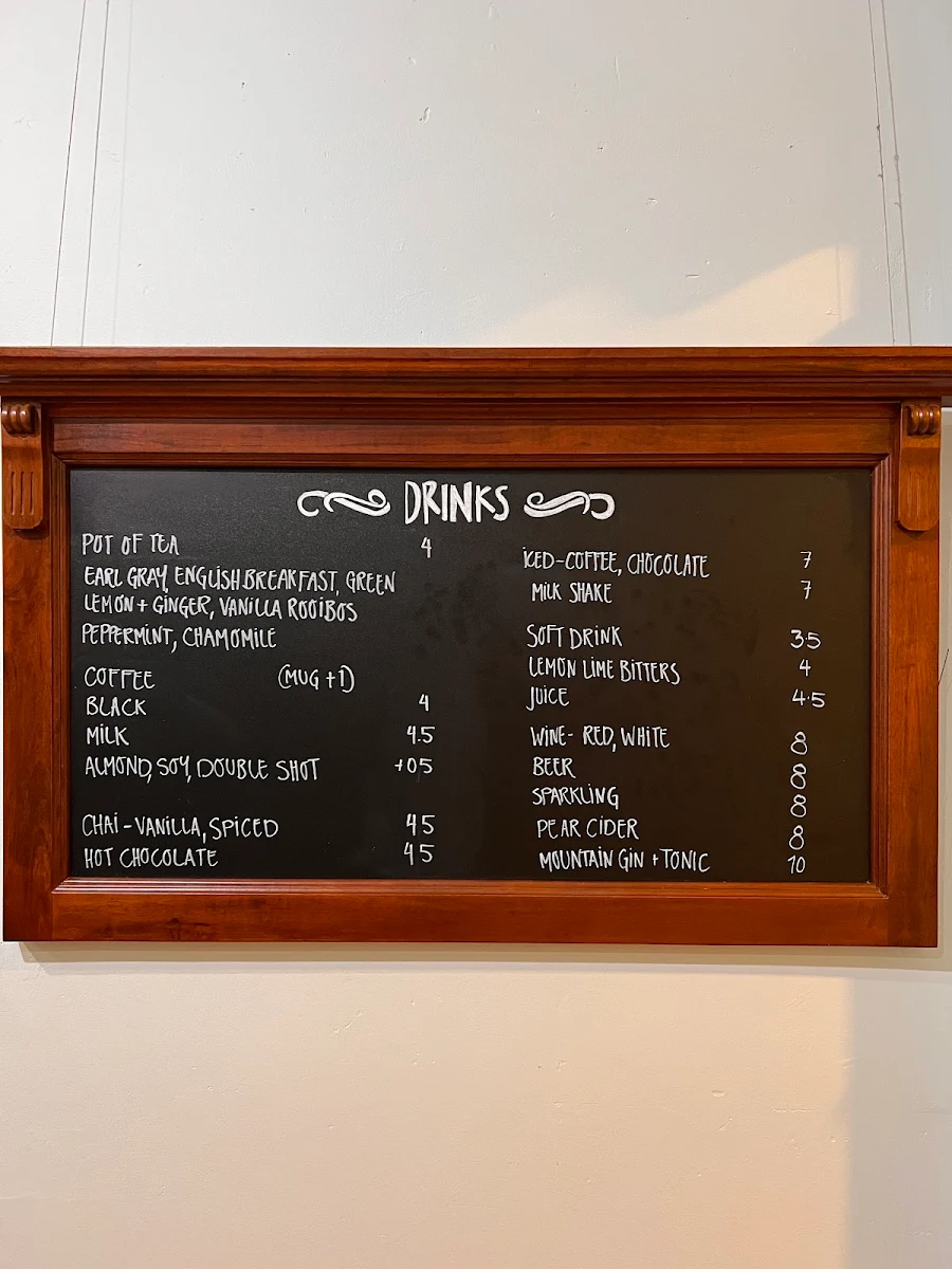 Menu, Dromkeen Tea Room / Cafe