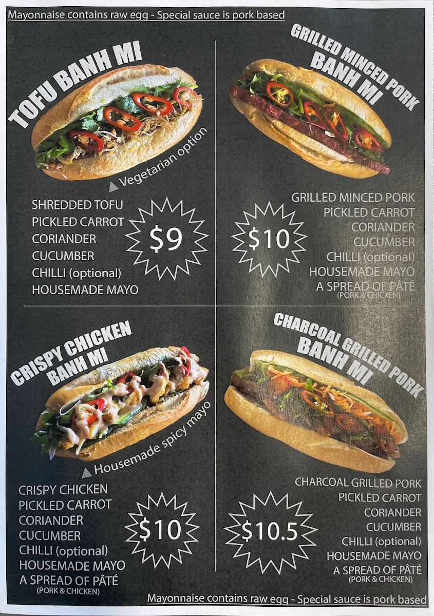Menu, DJ's Willagee Lunch Bar