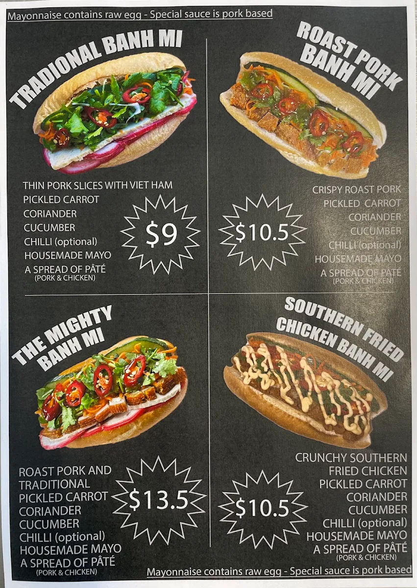 Menu, DJ's Willagee Lunch Bar
