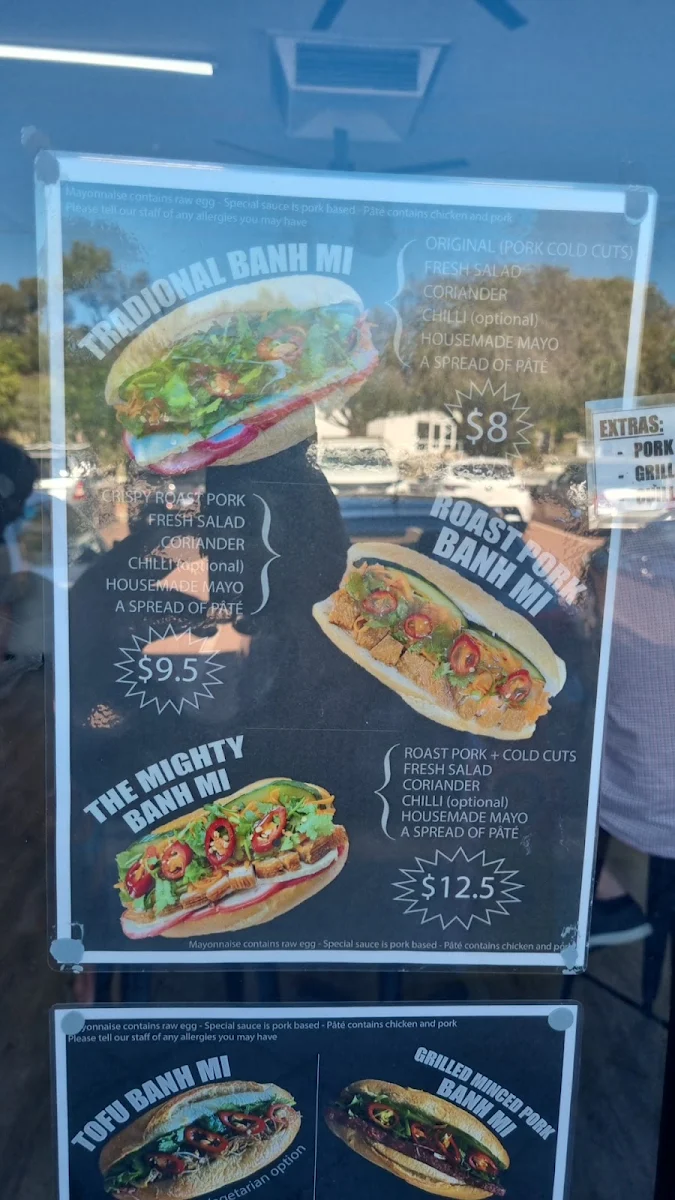 Menu, DJ's Willagee Lunch Bar