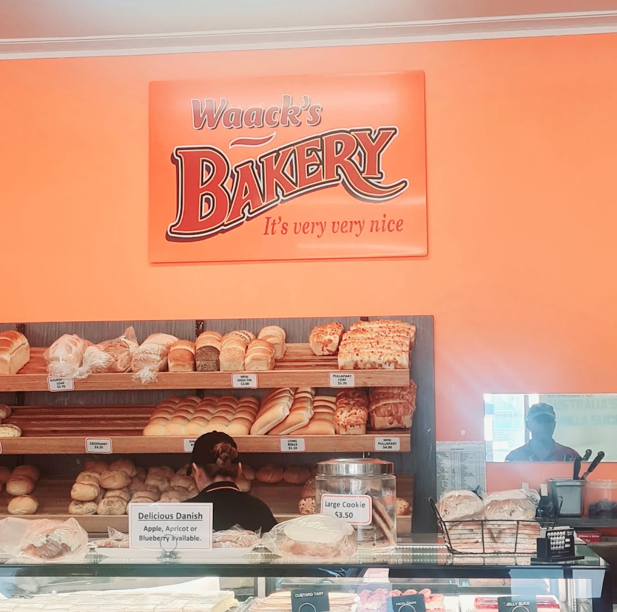Menu, Waack's Bakery Stawell